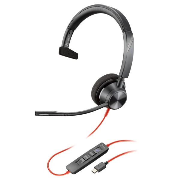 Tai nghe Plantronics Blackwire 3310, Microsoft, USB-C | P/N: 214011-101