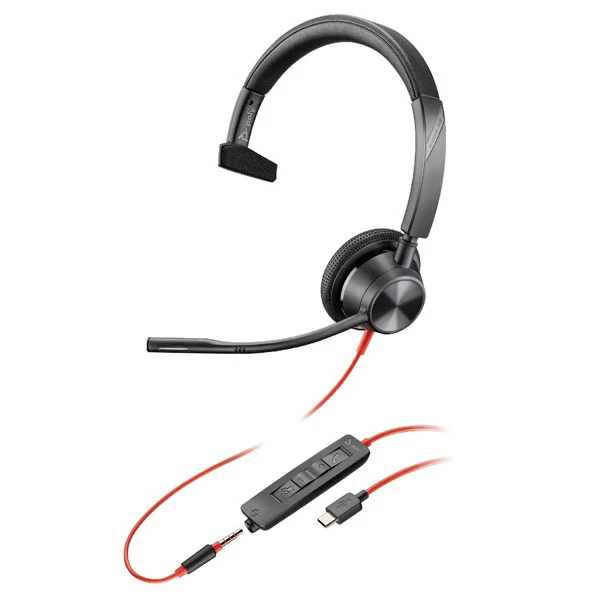 Tai nghe Plantronics Blackwire 3315, USB-C | P/N: 213937-101