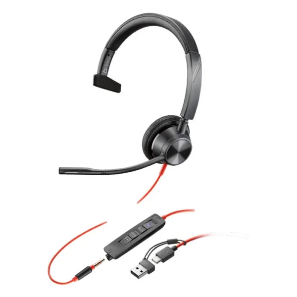 Hình ảnh tai nghe có dây Poly Blackwire 3315