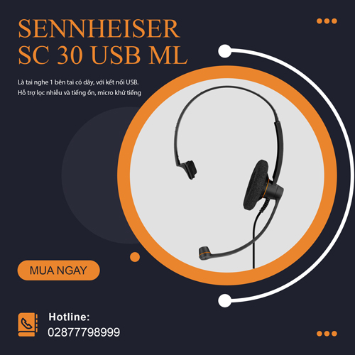 Tai nghe Sennheiser SC 30 USB ML