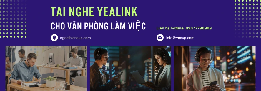 Tai nghe Yealink tương thích mobile cho văn phòng làm việc