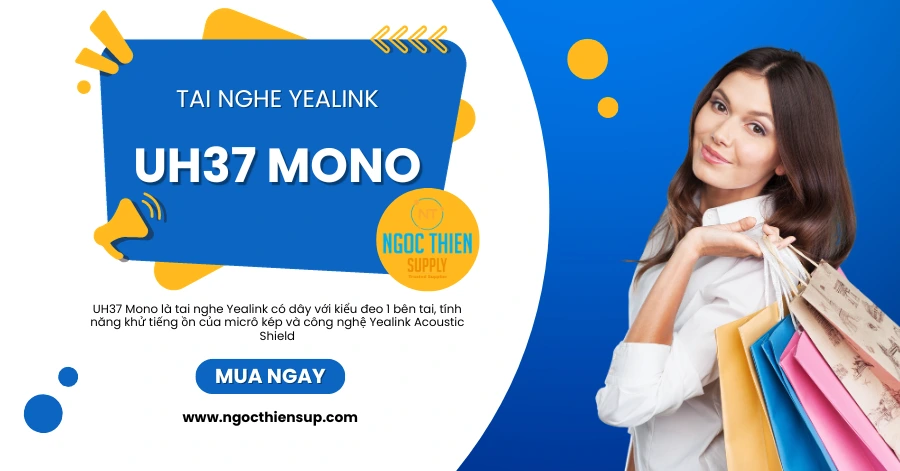 Tai nghe Yealink có dây UH37 Mono