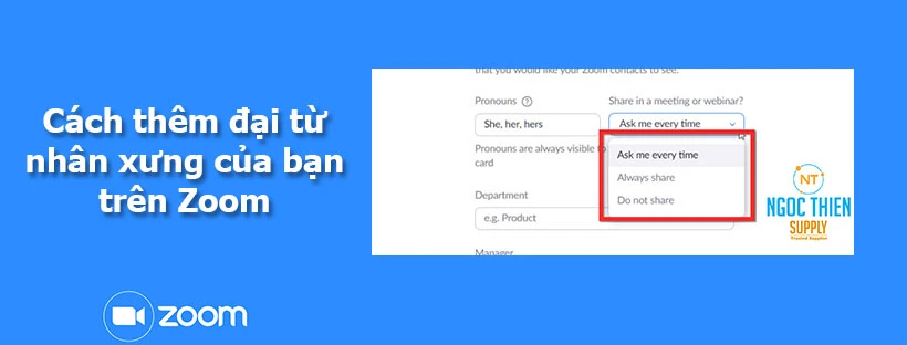 Cách thêm và chia sẻ đại từ nhân xưng của bạn trên Zoom