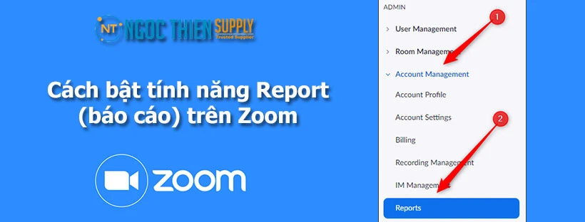 Cách bật tính năng Report (báo cáo) trên Zoom