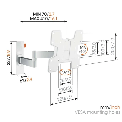 Vogel's WALL 3145 (White)