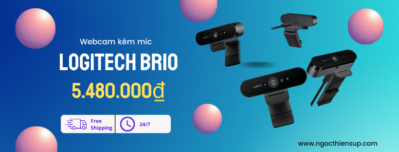 Webcam Logitech BRIO 4K giá bao nhiêu tiền?