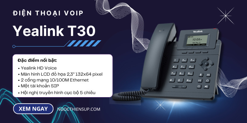 Điện thoại bàn VoIP Yealink T30 | Điện thoại IP kinh doanh cổ điển