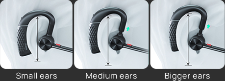 Móc tai có thể điều chỉnh và thiết kế siêu nhẹ