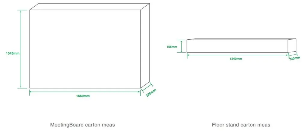 Kích thước của Yealink MeetingBoard 65