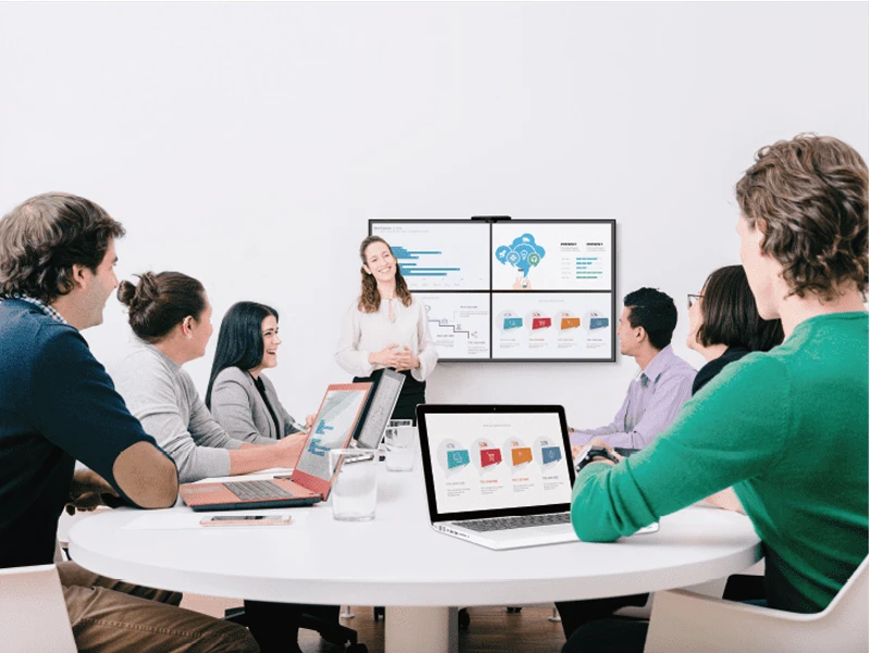 Chia sẻ bốn màn hình, Tương tác thời gian thực