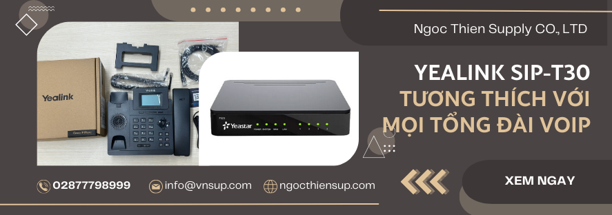 Điện thoại Yealink SIP-T30 tương thích với mọi tổng đài VoIP