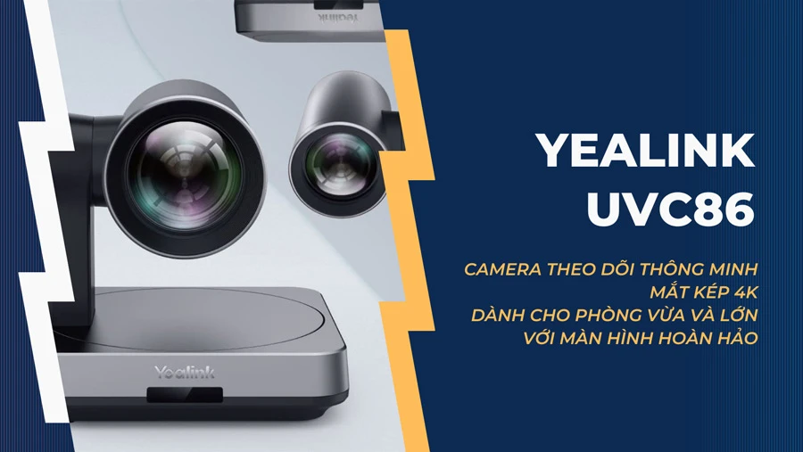 Camera họp trực tuyến Yealink UVC86