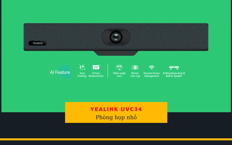 Camera hội nghị truyền hình Yealink UVC34