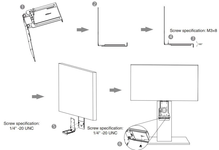 Gắn vào TV Mount2