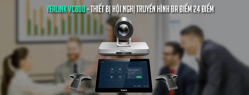 Yealink VC800 - Thiết bị hội nghị truyền hình đa điểm 24 điểm