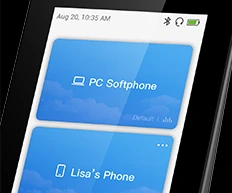 Bạn có thể quản lý một số thiết bị và đạt được điều khiển cuộc gọi như trả lời cuộc gọi, giữ, tắt tiếng và chuyển sang chế độ loa chỉ bằng một lần chạm trên Bảng điều khiển cảm ứng 4 inch