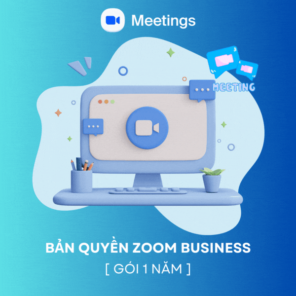Phần mềm họp hội nghị Zoom Business [Gói 1 năm]