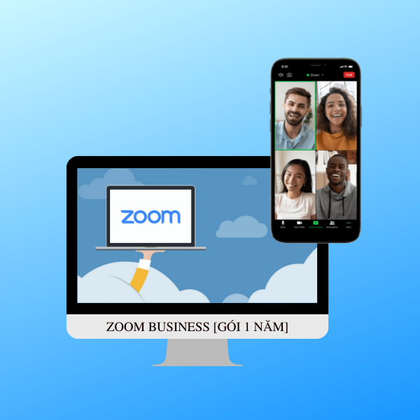 Phần mềm họp hội nghị Zoom Business [Gói 1 năm]