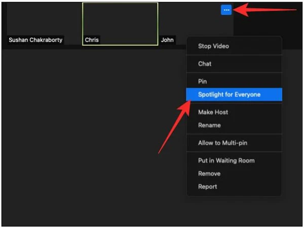 Cách làm nổi bật video trên Zoom ở chế độ Focus