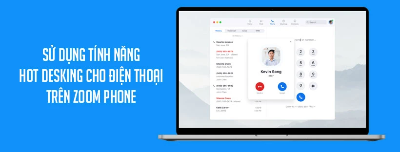 Sử dụng tính năng hot desking cho điện thoại trên Zoom Phone