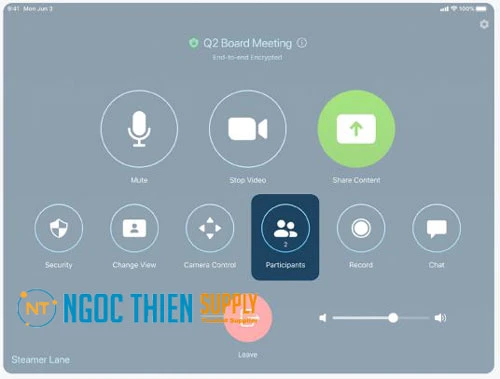 Nhấn vào Participants trên Bộ điều khiển