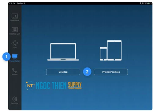 Cách chia sẻ màn hình trên Zoom Rooms