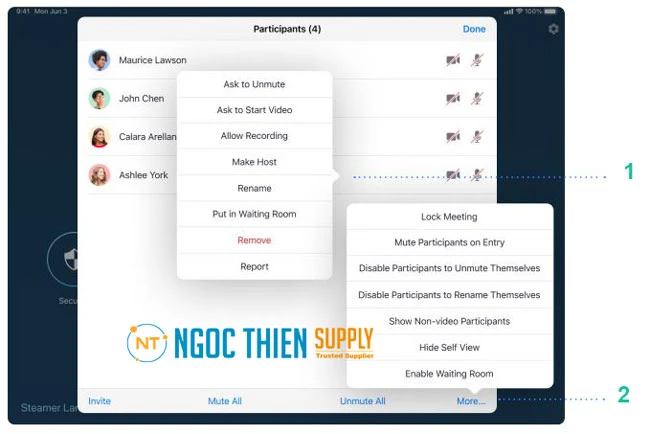 Quản lý người tham gia với tư cách là người dẫn chương trình