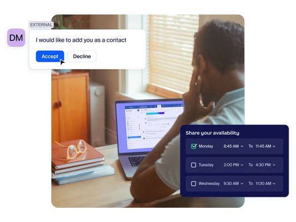 Kết nối dễ dàng với các liên hệ bên ngoài
