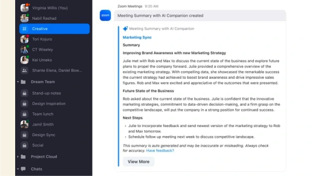 Nhận tóm tắt cuộc họp