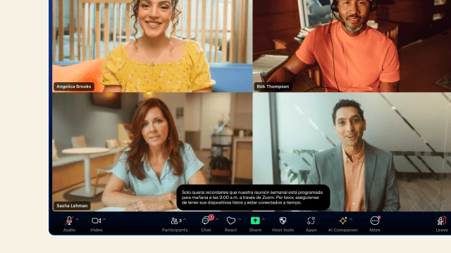 Bật phụ đề đã dịch cho Cuộc họp