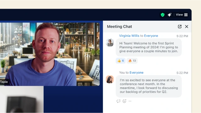 Tiếp tục cuộc trò chuyện trong cuộc họp