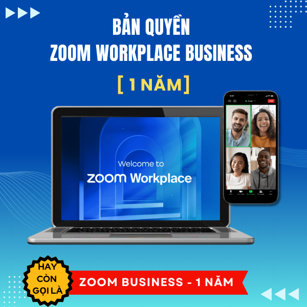 Phần mềm họp hội nghị Zoom Business [Gói 1 năm]