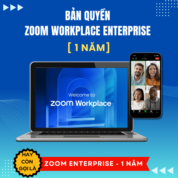 Phần mềm họp hội nghị Zoom Enterprise [Gói 1 năm]