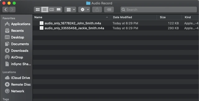 Cách ghi tệp tin âm thanh riêng của từng người tham gia trên Zoom