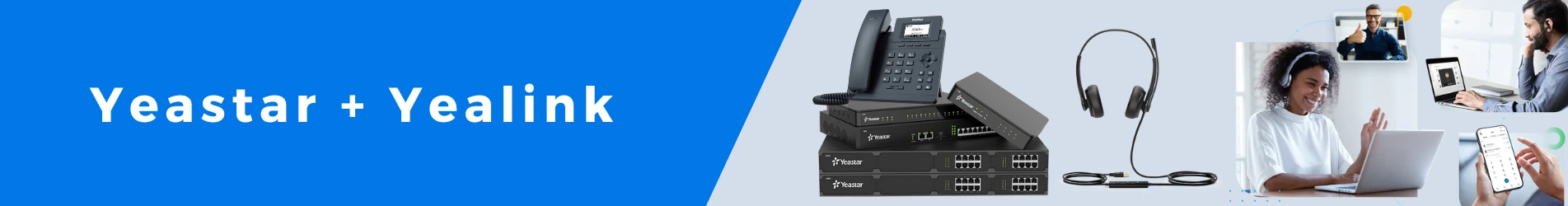 combo tổng đài VoIP yeastar + tai nghe hoặc điện thoại Yealink