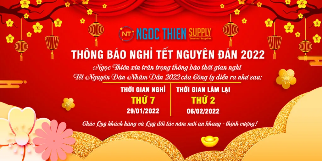 Thư cảm ơn và thông báo lịch nghỉ Tết Nguyên đán 2022