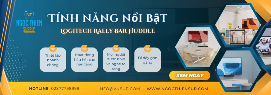 Tính năng nổi bật của Logitech Rally Bar Huddle
