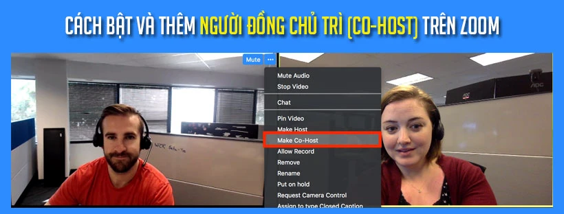 Cách bật và thêm người đồng chủ trì trên Zoom