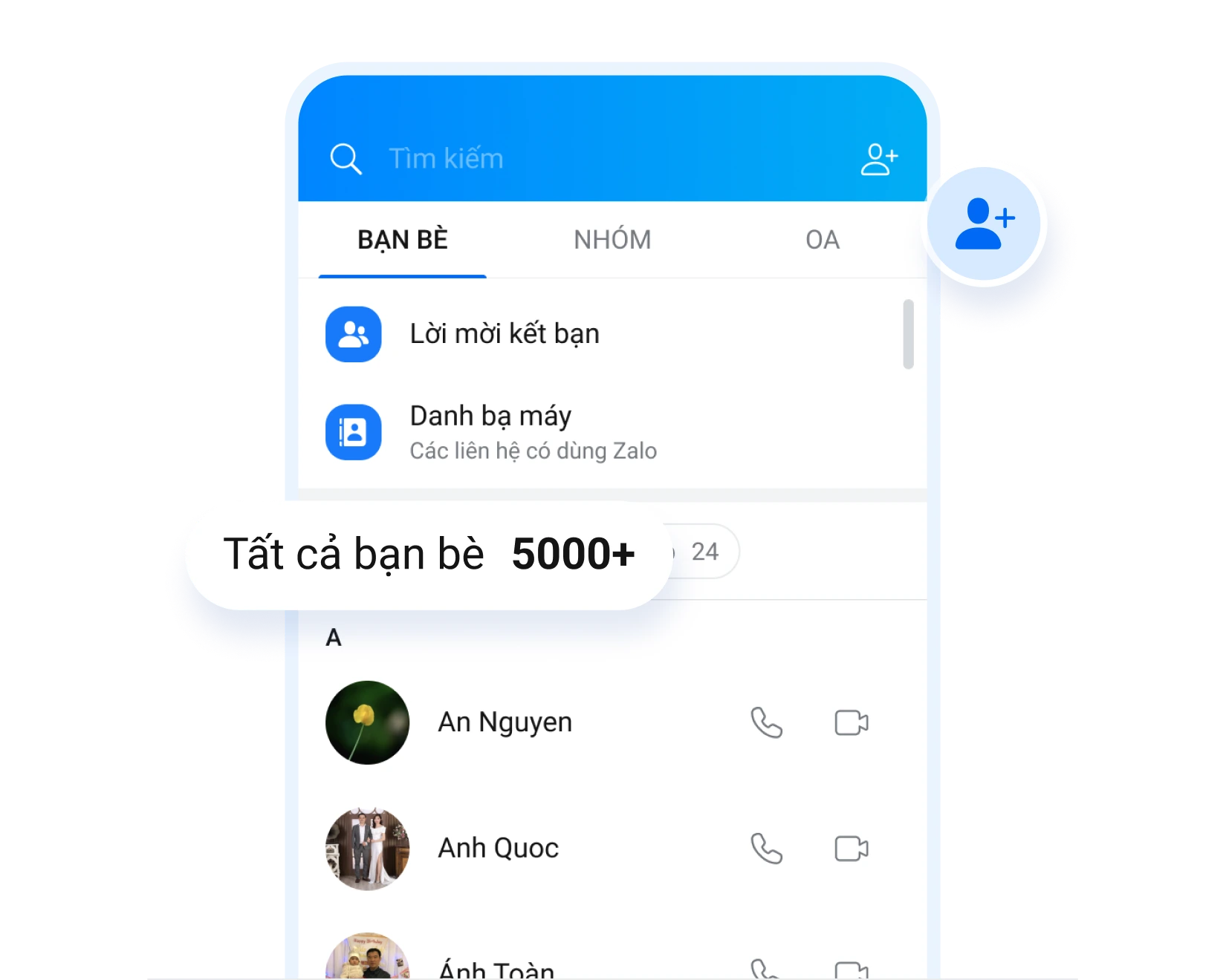 Zalo Business - Mở rộng danh bạ bạn bè