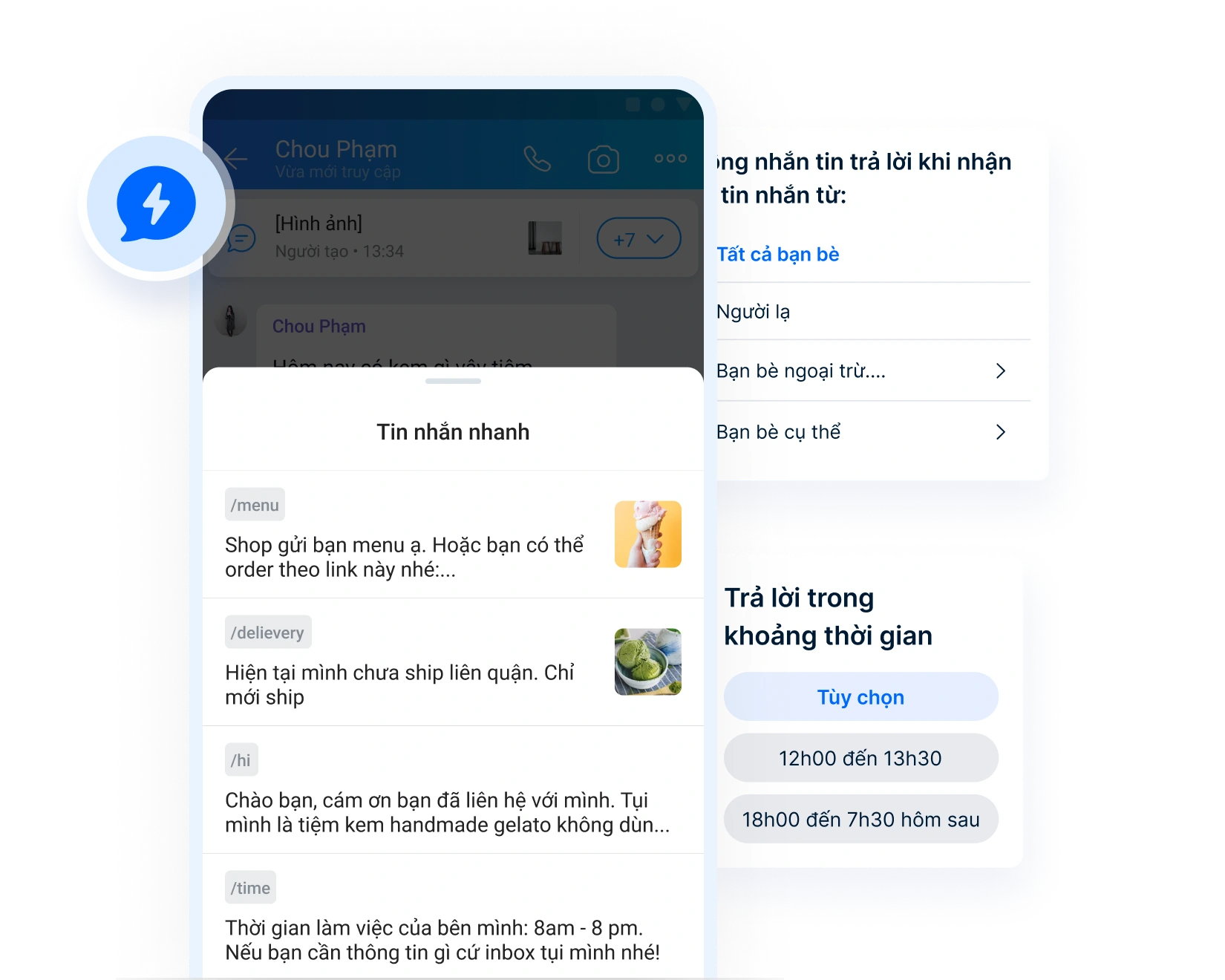 Zalo Business - Tin nhắn tự động, tin nhắn nhanh