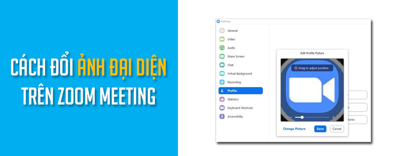 Cách đổi ảnh đại diện trên Zoom Meeting