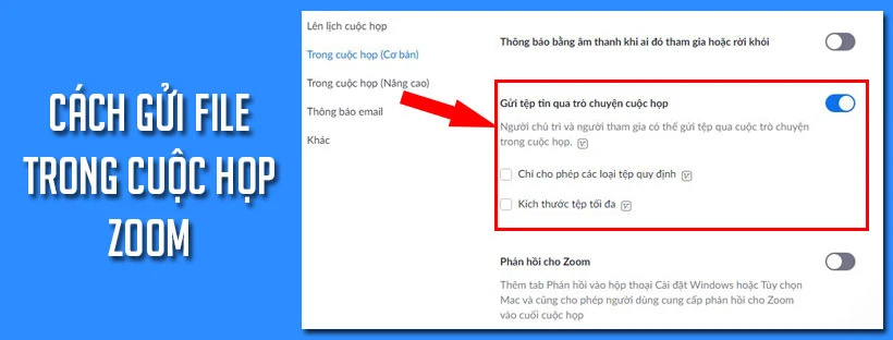 Cách gửi file trong cuộc họp Zoom