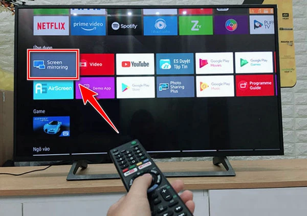 Sử Dụng Screen Mirroring (Miracast) để kết nối Zoom với tivi