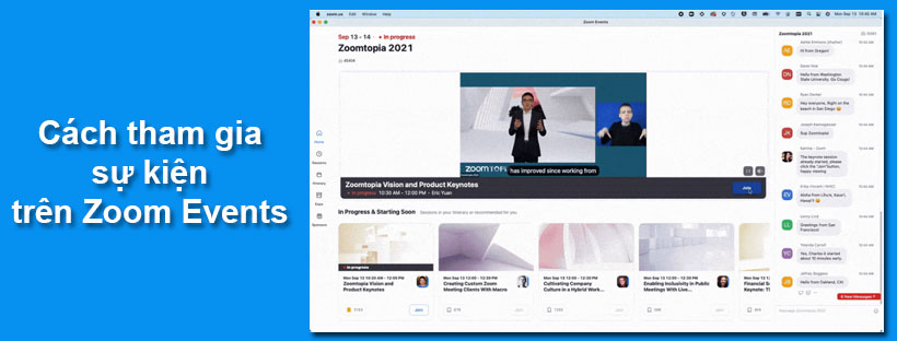 Cách tham gia sự kiện trên Zoom Events