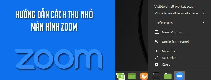 Hướng dẫn cách thu nhỏ màn hình Zoom