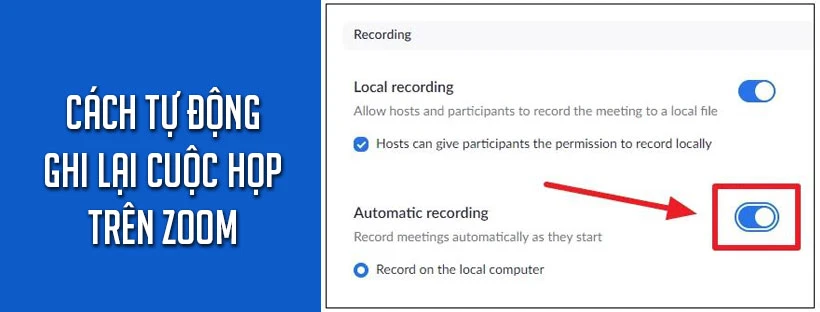 Cách tự động ghi lại cuộc họp trên Zoom
