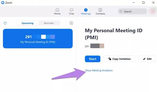 Cách xem mật khẩu cho các cuộc họp đã lên lịch trên Zoom