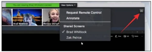 Cách xem nhiều màn hình trong cuộc họp Zoom