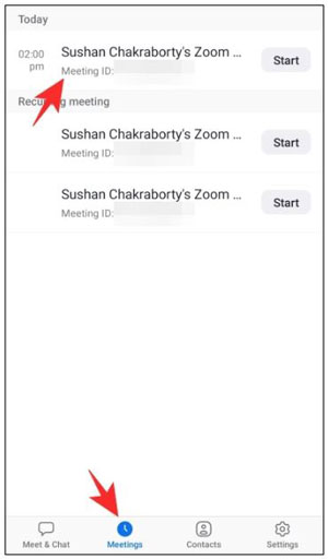 Cách xóa cuộc họp định kỳ trên Zoom trên điện thoại