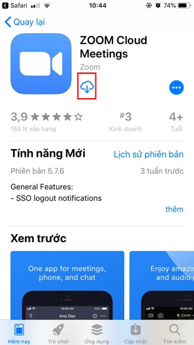 Tại giao diện tiếp theo, nhấp tải về